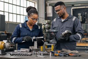 Industrial professionals selecting the right tools Industrial professionals selecting the right tools