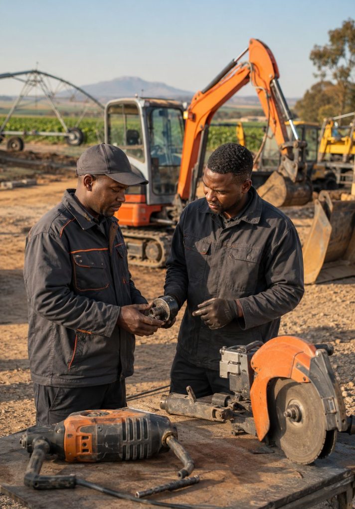 South African Equipment Yard in Action